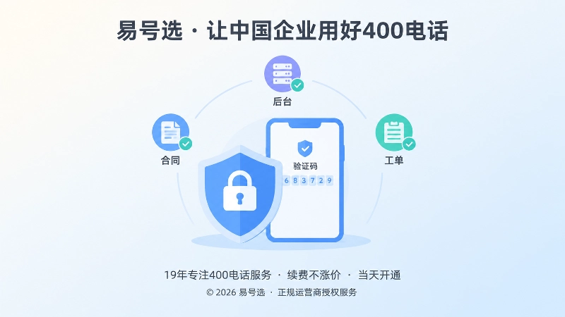 盾牌、验证码与账号锁围绕合同和工单的聚焦式插画